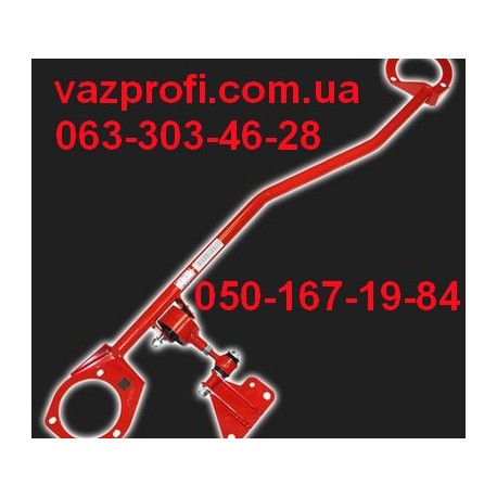 Растяжка, распорка, передних стоек ВАЗ 2190 Гранта, ВАЗ 1118 Калина 3х точечная ТЕХНОМАСТЕР  